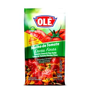 Quantas calorias em 3 colheres de sopa (60 g) Molho de Tomate Ervas Finas?