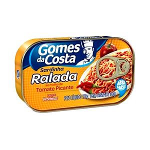 Quantas calorias em 3 colheres de sopa (60 g) Sardinha Ralada Ao Molho de Tomate Picante?