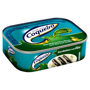 Quantas calorias em 3 colheres de sopa (60 g) Sardinhas com Óleo de Soja?