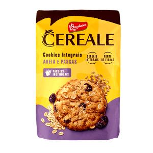 Quantas calorias em 3 cookies (30 g) Cookies Integrais Aveia e Passas?