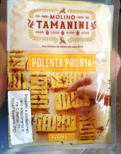 Quantas calorias em 3 fatias (200 g) Polenta Pronta (200g)?