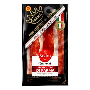 Quantas calorias em 3 fatias (40 g) Presunto Parma?