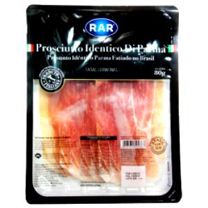 Quantas calorias em 3 fatias (40 g) Prosciutto Identico di Parma?