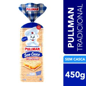 Quantas calorias em 3 fatias (50 g) Pão de Forma sem Casca?