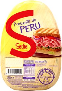 Quantas calorias em 3 fatias (80 g) Presunto de Peru Cozido?