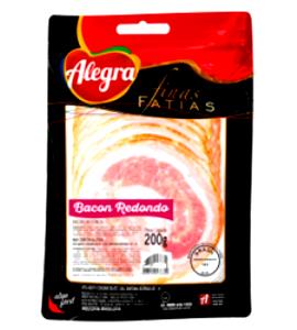 Quantas calorias em 3 Fatias Médias (Embalado 20 Por 450 G) Bacon (Curado)?