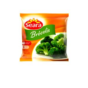 Quantas calorias em 3 floretes (150 g) Brócolis Congelado?