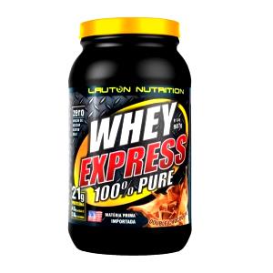 Quantas calorias em 3 medidas dosadoras (60 g) Whey Express 100% Pure?