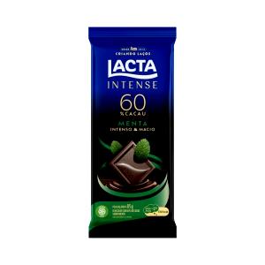 Quantas calorias em 3 quadradinhos (25 g) Chocolate Intense 60% Menta?