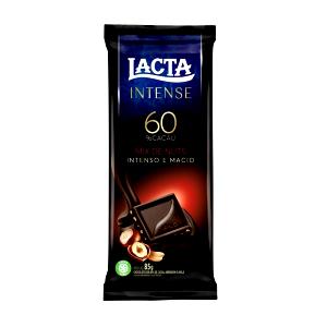 Quantas calorias em 3 quadrinhos (25 g) Lacta Intense 60% Original?