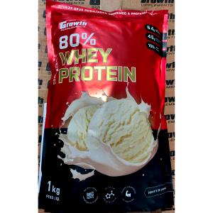 Quantas calorias em 3 scoops (30 g) Whey Protein 80% Sabor Sorvete de Creme?