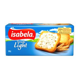 Quantas calorias em 3 torradas (30 g) Torrada Light?