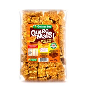 Quantas calorias em 3 unidades (13 g) Mini Pé de Moleque?