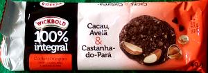 Quantas calorias em 3 unidades (30 g) Cookies Integrais Cacau, Avelã e Castanha do Pará?