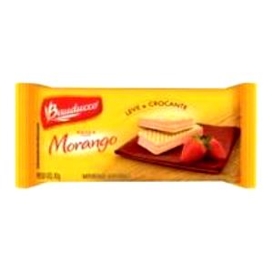 Quantas calorias em 3 unidades (30 g) Newafer Morango?