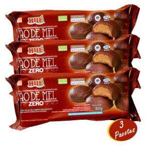 Quantas calorias em 3 unidades (30 g) Pão de Mel Zero?