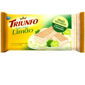 Quantas calorias em 3 unidades (30 g) Wafer Limão?