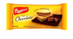 Quantas calorias em 3 unidades (30 g) Wafer Sabor Chocolate?