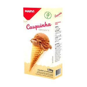 Quantas calorias em 3 unidades (34,5 g) Casquinha Mix?