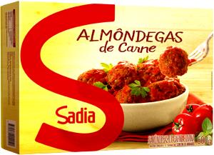 Quantas calorias em 3 unidades (80 g) Almôndega de Carne?