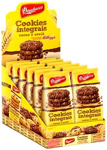 Quantas calorias em 4 1/2 biscoitos (30 g) Cookies Integrais Cacau e Aveia?