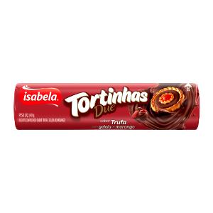 Quantas calorias em 4 1/2 biscoitos (30 g) Tortinhas Due Trufa + Geleia de Morango?