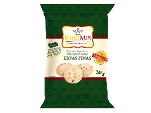 Quantas calorias em 4 biscoitos (30 g) Biscoito de Arroz Ervas Finas?