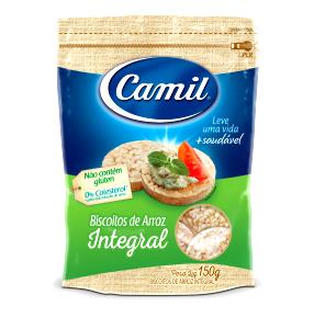 Quantas calorias em 4 biscoitos (30 g) Biscoito de Arroz Integral?