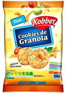 Quantas calorias em 4 biscoitos (30 g) Cookies de Granola Diet?