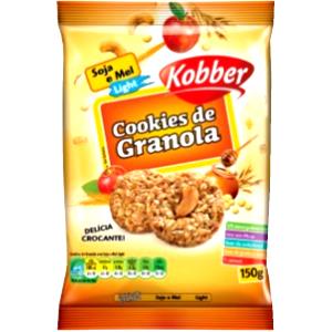 Quantas calorias em 4 biscoitos (30 g) Cookies de Granola Soja e Mel?