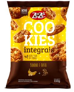 Quantas calorias em 4 biscoitos (30 g) Cookies Integrais Banana e Aveia?