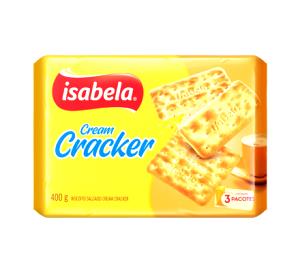 Quantas calorias em 4 biscoitos (30 g) Cream Cracker?