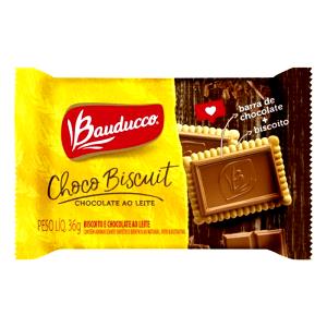 Quantas calorias em 4 biscoitos (36 g) Choco Biscuit Ao Leite?
