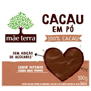 Quantas calorias em 4 colheres (20 g) Cacau em Pó 100% sem Açúcar?