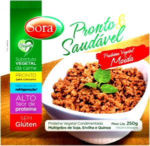 Quantas calorias em 4 colheres de sopa (50 g) Proteína Vegetal Moída?