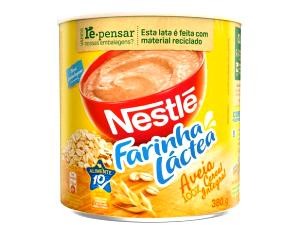 Quantas calorias em 4 colheres de sopa rasas (30 g) Farinha Láctea com Aveia?