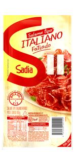Quantas calorias em 4 fatias (40 g) Salame tipo Italiano Fatiado?