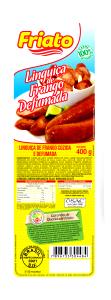 Quantas calorias em 4 pedaços (50 g) Linguiça de Frango Defumada?