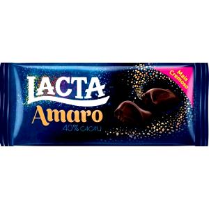 Quantas calorias em 4 quadradinhos (25 g) Amaro?