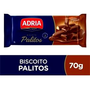 Quantas calorias em 4 unidades (15 g) Palitos com Cobertura Sabor Chocolate?