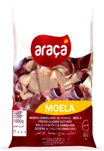 Quantas calorias em 4 unidades (160 g) Moela?