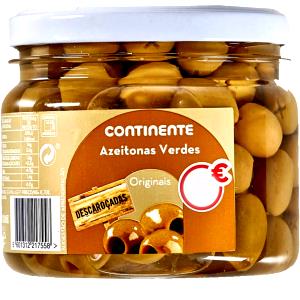 Quantas calorias em 4 unidades (20 g) Azeitonas Descaroçadas?