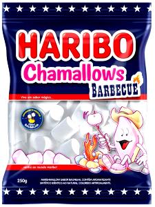 Quantas calorias em 4 unidades (20 g) Chamallows Barbecue?