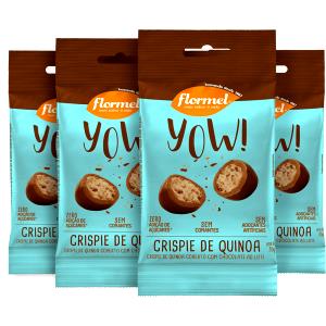 Quantas calorias em 4 unidades (25 g) Crispie de Quinoa?