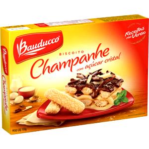 Quantas calorias em 4 unidades (30 g) Biscoito Champanhe?