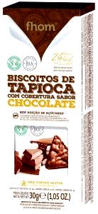 Quantas calorias em 4 unidades (30 g) Biscoito Coberto de Chocolate?