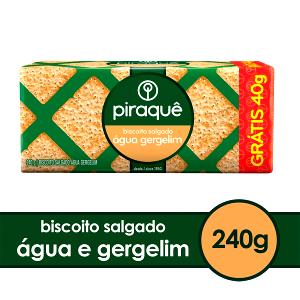 Quantas calorias em 4 unidades (30 g) Biscoito Água Gergelim?