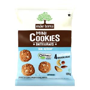 Quantas calorias em 4 unidades (30 g) Mini Cookies Integrais Diet 4 Castanhas Brasileiras?