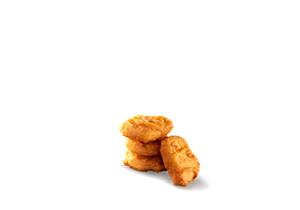 Quantas calorias em 4 unidades Chicken Mcnuggets?