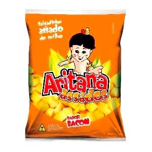 Quantas calorias em 4 xícaras (25 g) Salgadinho Assado de Milho?